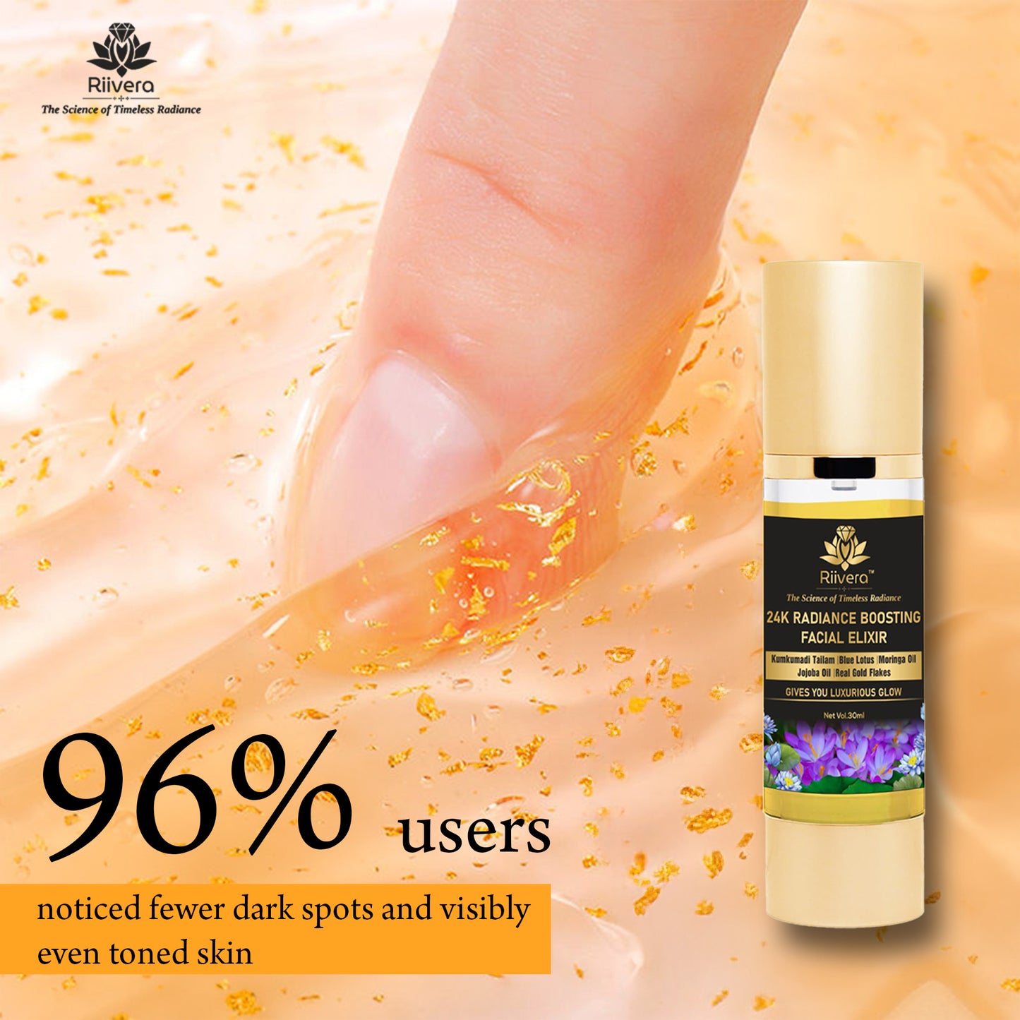 Riivera -24K Radiance Boosting Facial Elixir