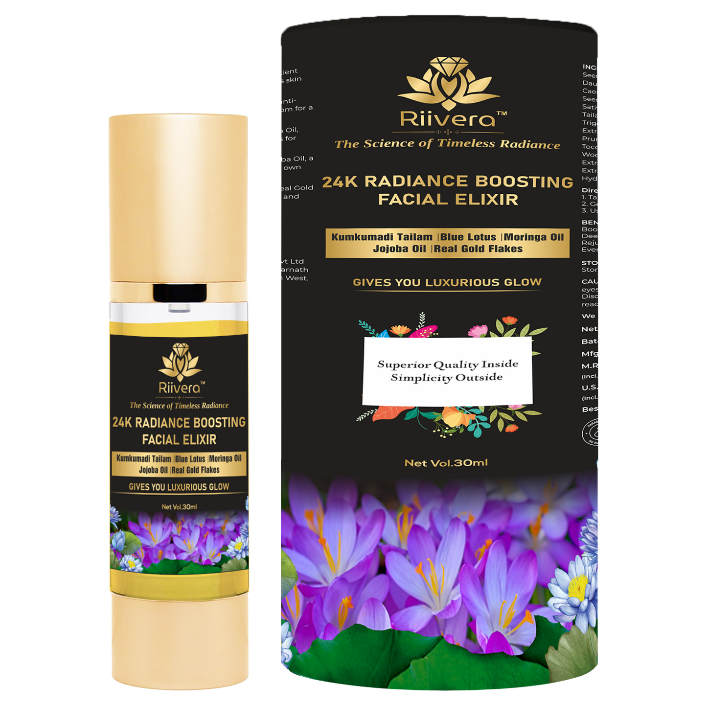 Riivera -24K Radiance Boosting Facial Elixir