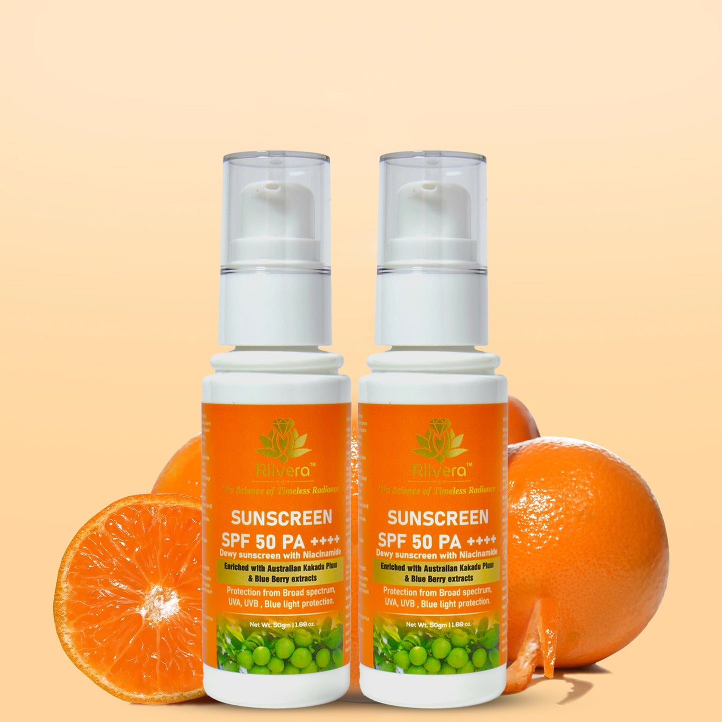 - Dewy Sunscreen SPF 50 PA++++|Water Resistant, No White Cast| Non -Greasy | Broad Spectrum|UVA -UVB & Blue light Protection|