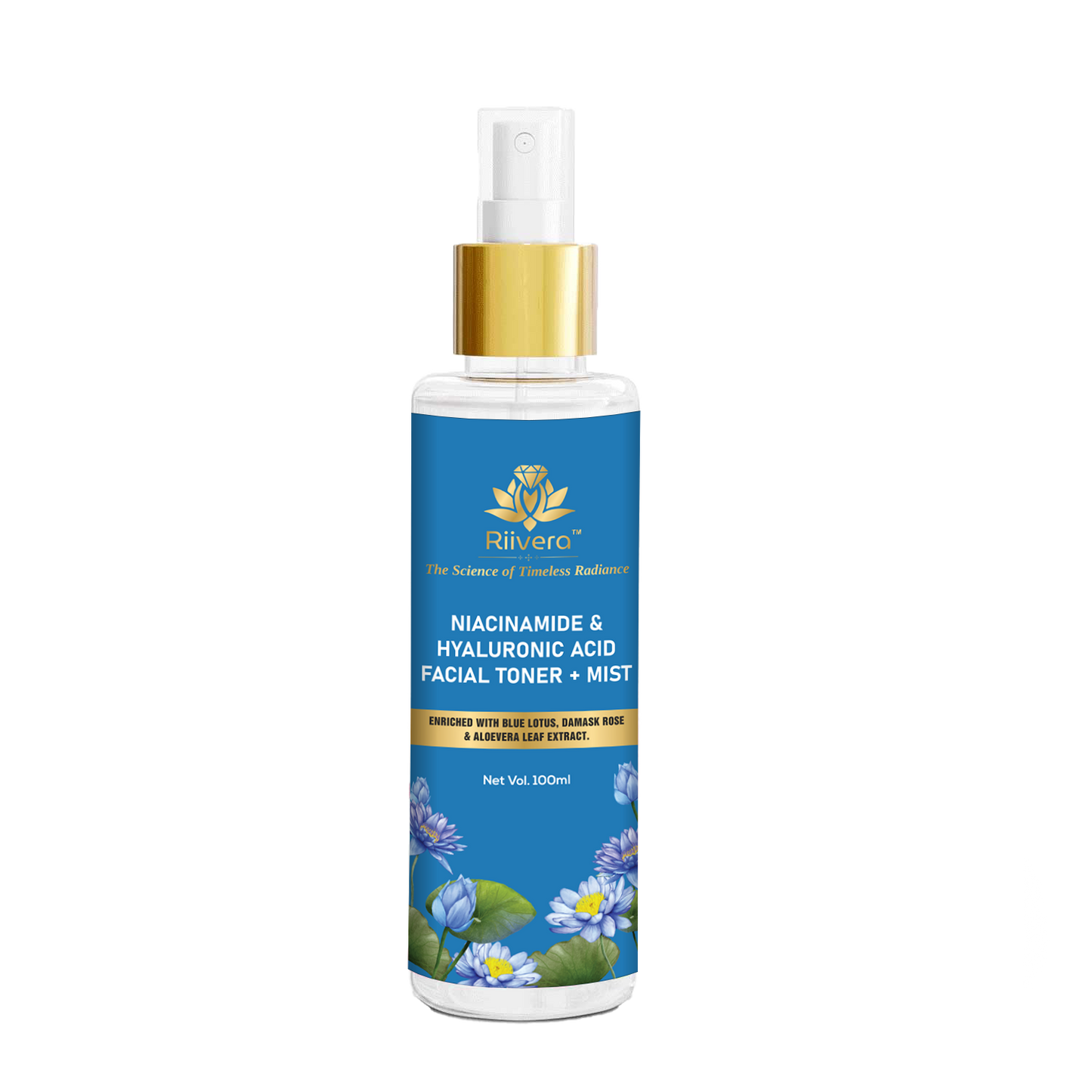 Niacinamide & Hyaluronic Acid Facial Toner & Mist |Glass Skin Glow Naturally| 2 in 1 Face Toner + Mist |Toner For Glowing & Hydrating Skin | All Skin Types