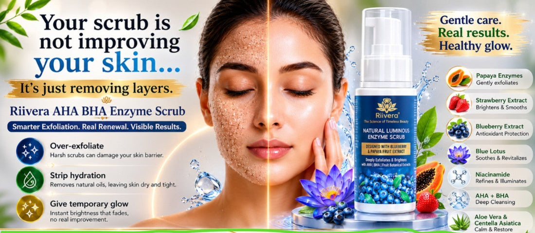 AHA BHA Enzyme Scrub for Glowing Skin