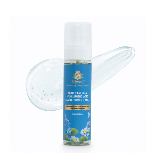 Niacinamide & Hyaluronic Acid Facial Toner & Mist |Glass Skin Glow Naturally| 2 in 1 Face Toner + Mist |Toner For Glowing & Hydrating Skin | All Skin Types